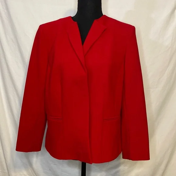 Ann taylor red blazer on sale